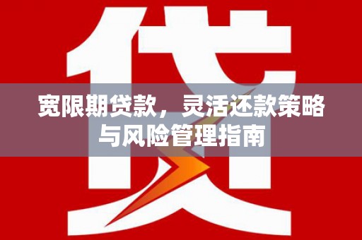 班玛宽限期贷款，灵活还款策略与风险管理指南