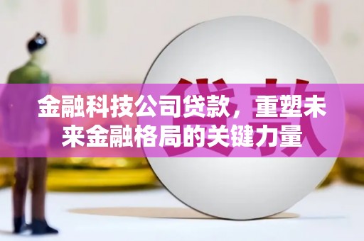 杜集金融科技公司贷款，重塑未来金融格局的关键力量