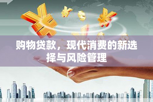 无极购物贷款，现代消费的新选择与风险管理