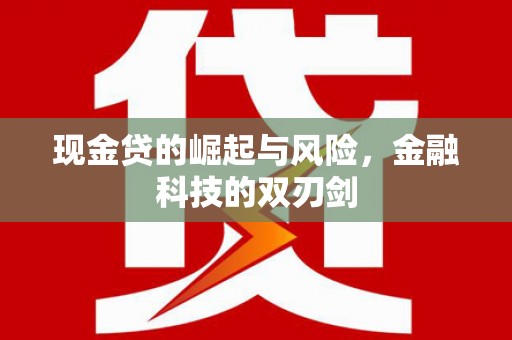 尚义现金贷的崛起与风险，金融科技的双刃剑