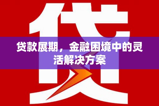 岱岳贷款展期，金融困境中的灵活解决方案