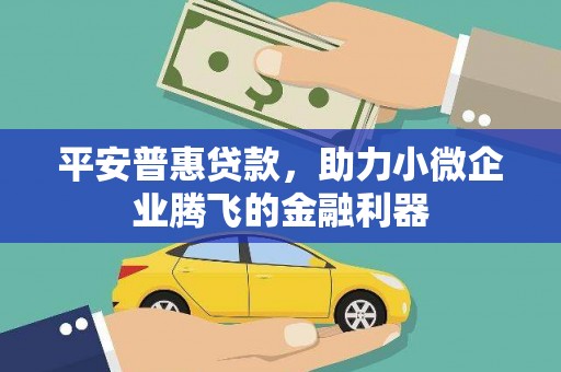 光山平安普惠贷款，助力小微企业腾飞的金融利器