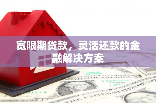 松溪宽限期贷款，灵活还款的金融解决方案