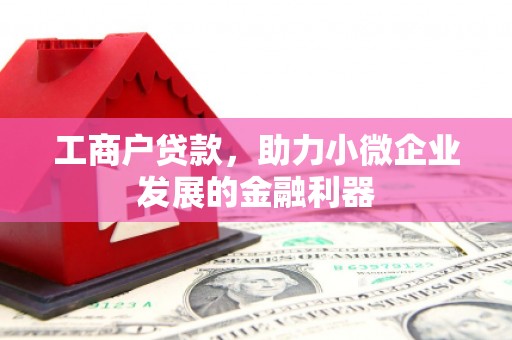 康定工商户贷款，助力小微企业发展的金融利器