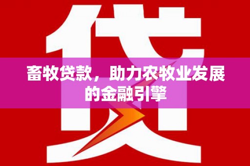 汉南畜牧贷款，助力农牧业发展的金融引擎