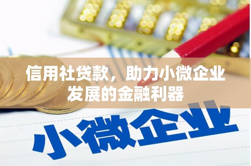 路南信用社贷款，助力小微企业发展的金融利器