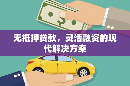临渭无抵押贷款，灵活融资的现代解决方案