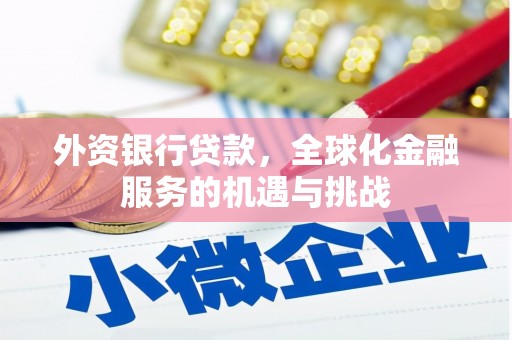 嵊泗外资银行贷款，全球化金融服务的机遇与挑战