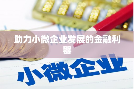 从江助力小微企业发展的金融利器