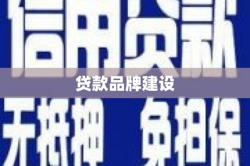 德格贷款品牌建设