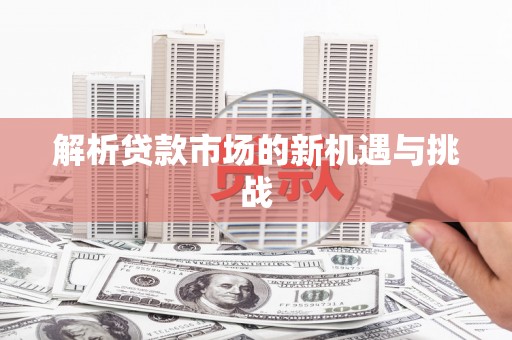 崖州解析贷款市场的新机遇与挑战